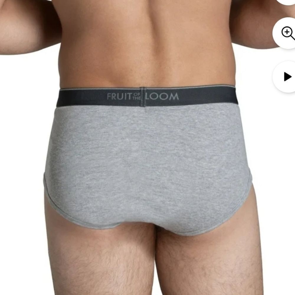 Fruit of the Loom Men's XL Midrise Cotton Briefs Moisture-Wicking - New - Picture 3 of 8